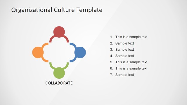 Collaboration Organizational Culture Quadrant for PowerPoint