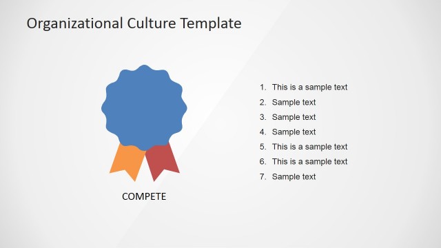 Competence Organizational Culture Icon Slide for PowerPoint