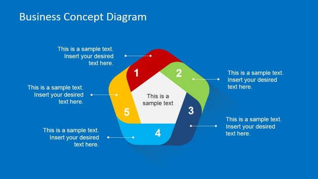 Flat Business Concept Diagram for PowerPoint