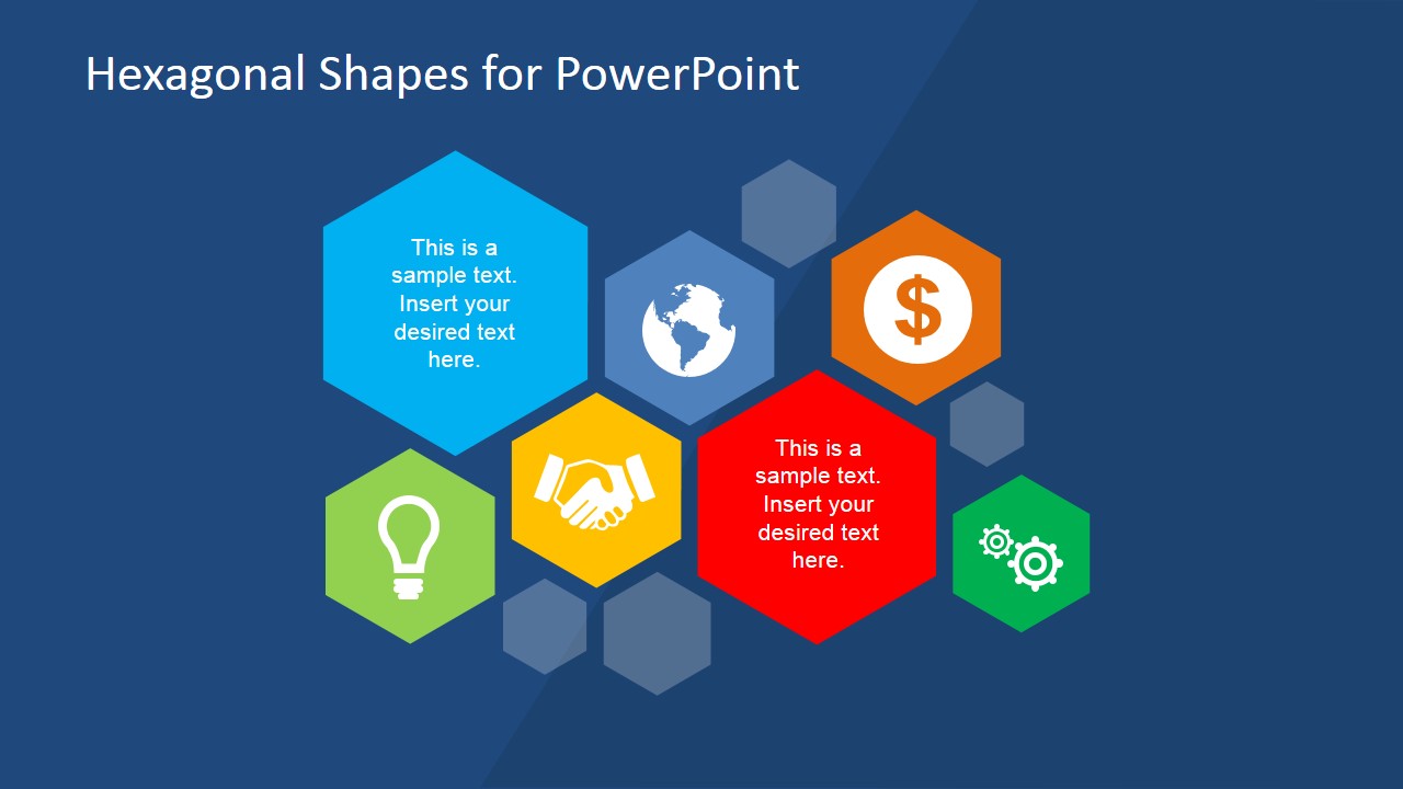 Hexagonal Shapes for PowerPoint