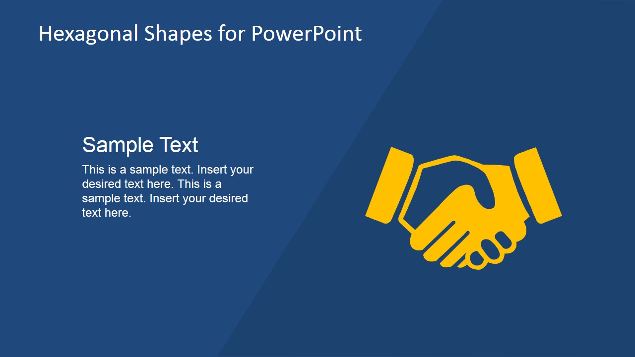 Hand Shaking Vector for PowerPoint