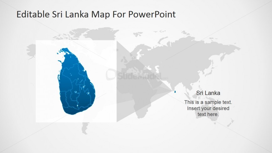 PowerPoint Design for Locating Sri Lanka