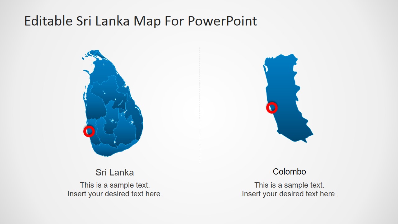 Food and People of Sri Lanka in PowerPoint Template 