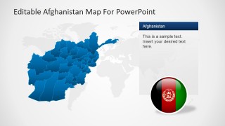 PowerPoint Slide With Map and Description Textbox