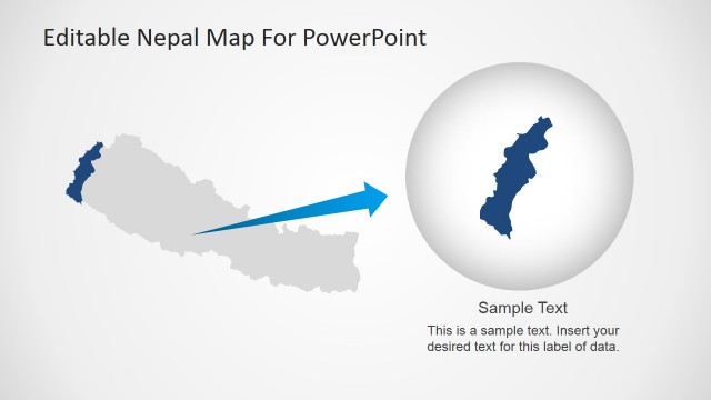 Zones of Nepal in PowerPoint