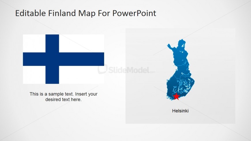 Finland Flag Design for PowerPoint & Helsinki City