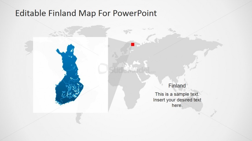Finland Map Template Design for PowerPoint