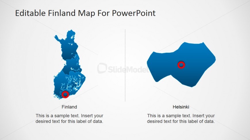 Finland Map & Helsinki Map Slide Design