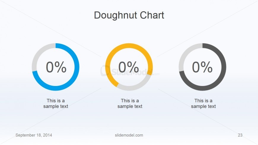 Flat Business Doughnut Chart Slide Design