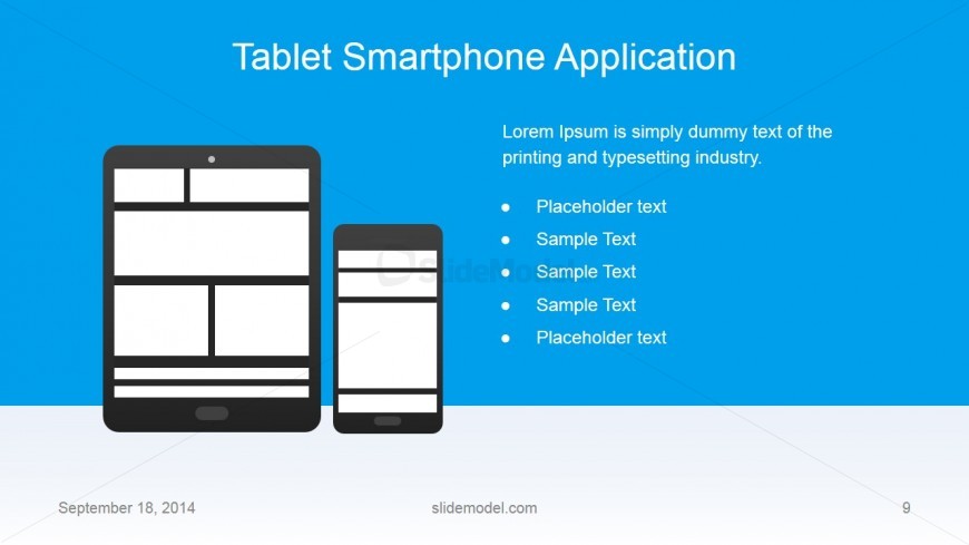Flat Business Tablet Smartphone Slide Design