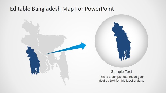 Bangladesh Khulna Region PowerPoint Map