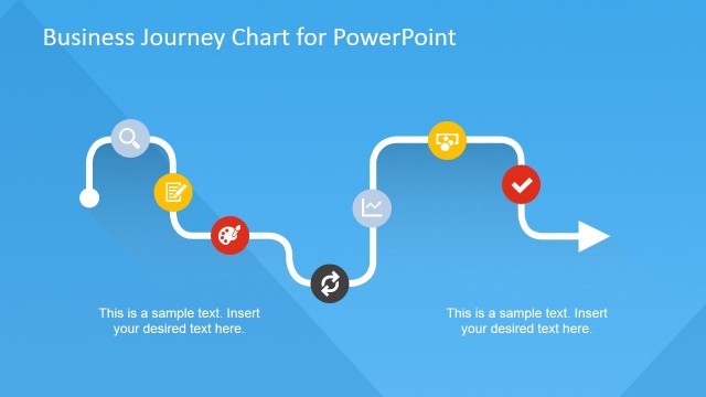 Flat Business Journey Chart PowerPoint Template