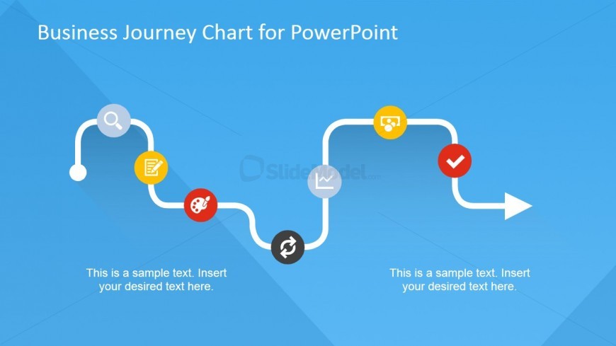Business Journey Chart with Flat Icons