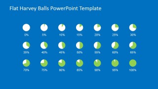 Flat Harvey Balls for PowerPoint
