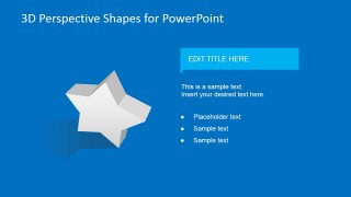 3D Star Clipart for PowerPoint