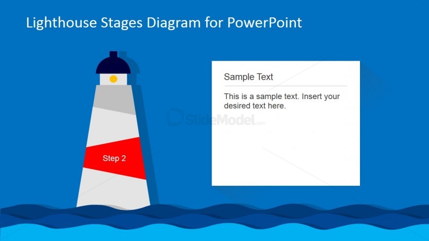 Lighthouse PowerPoint Diagram 2nd Level