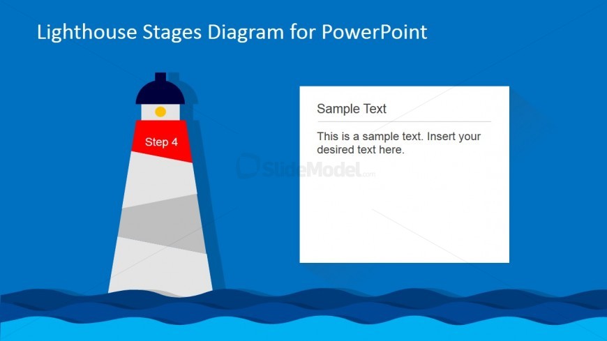 Lighthouse PowerPoint Diagram 4th Level