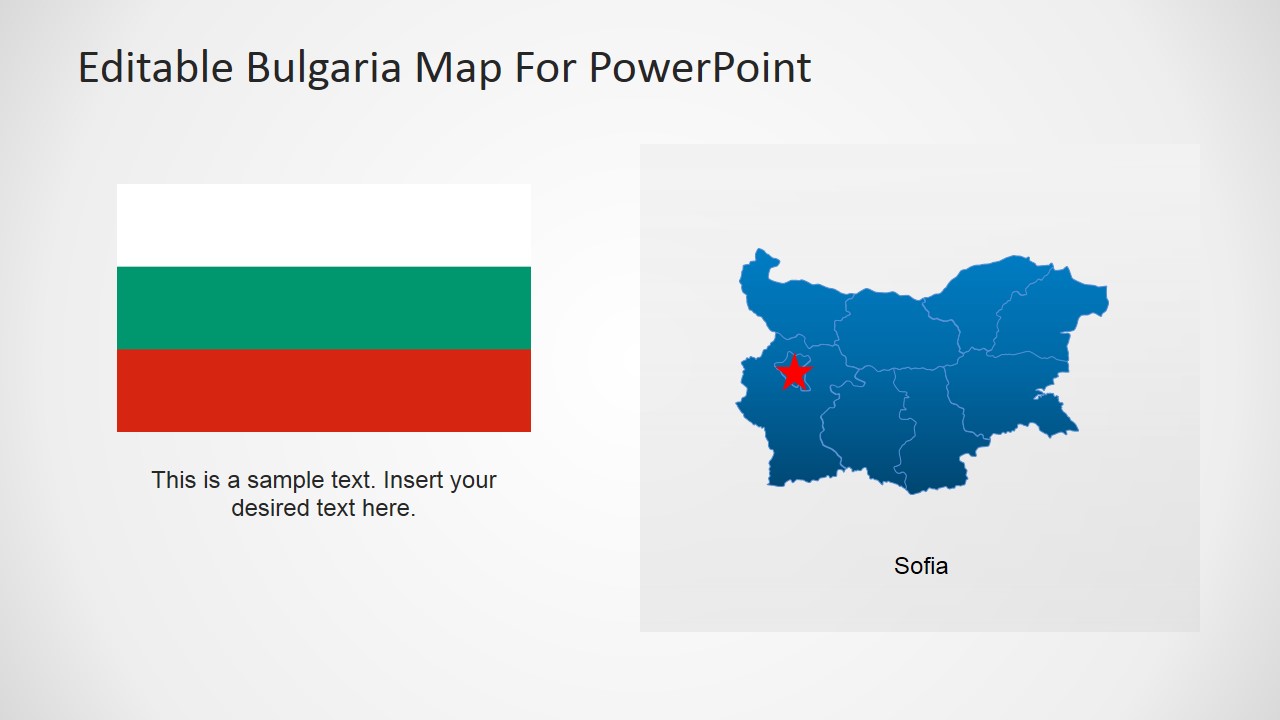 Bulgaria Map PowerPoint Template
