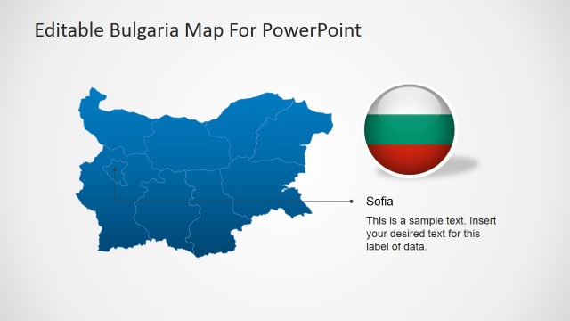 Bulgaria Sofia City Marker PowerPoint Slide Design