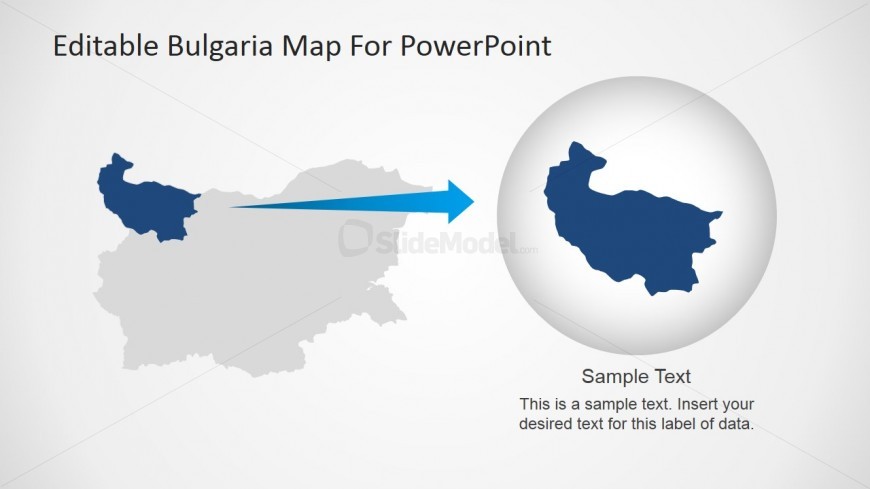Editable Map PowerPoint Slide
