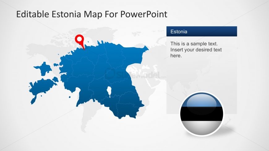 GPS Marker for Estonia PPT Map