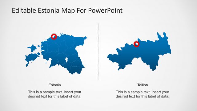 Estonia Map with Capital City