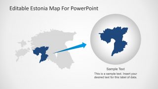 State Marked in PPT Map of Estonia