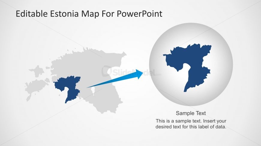 State Marked in PPT Map of Estonia