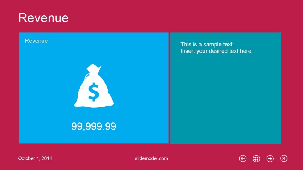 Revenue Slide Design Metro UI for PowerPoint - SlideModel