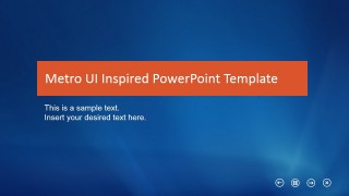 Flat Metro UI Inspired Slide Design for PowerPoint