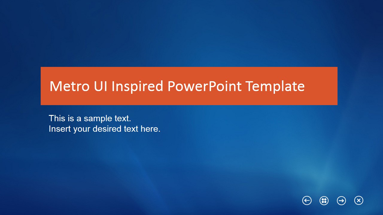Metro Flat Business Template for PowerPoint - SlideModel