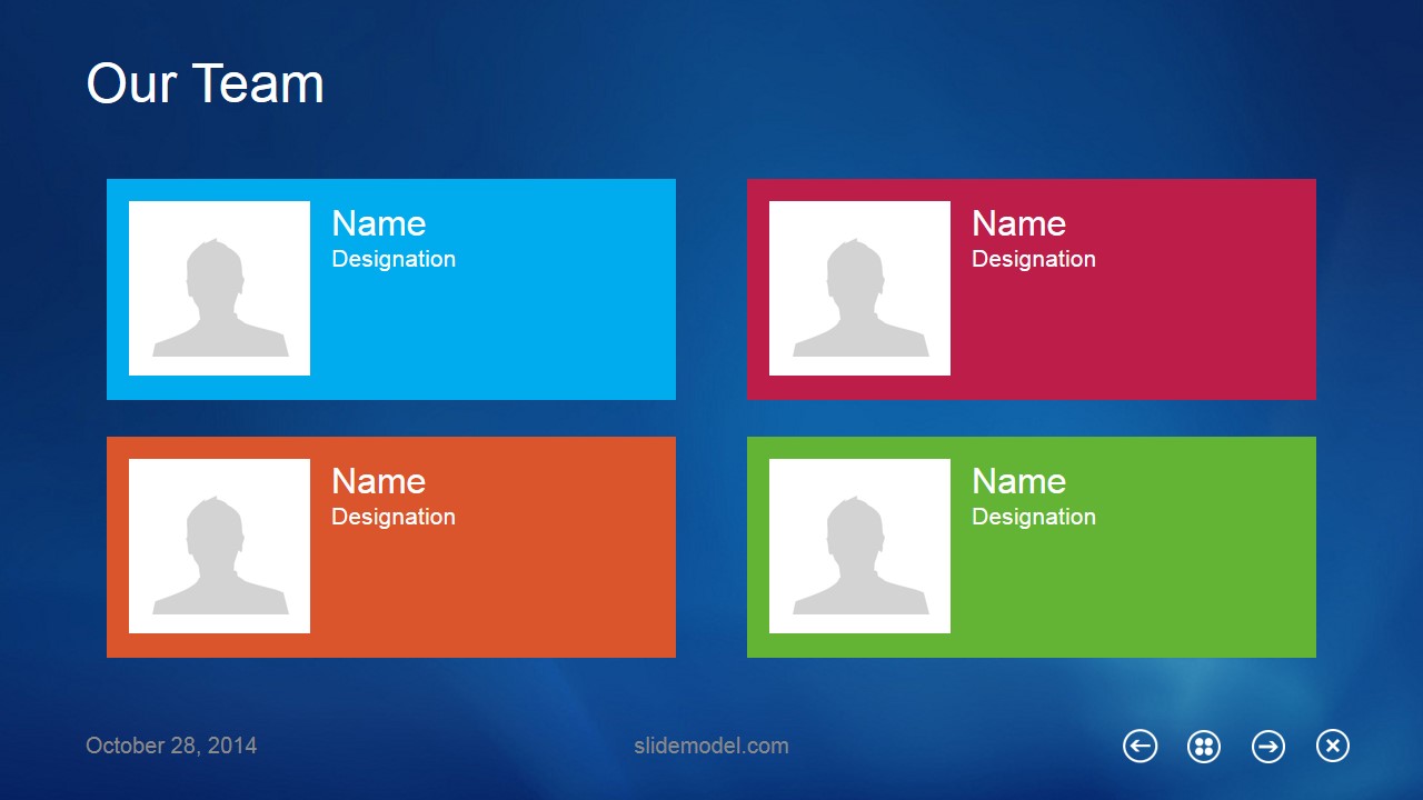 Metro Flat Business Template for PowerPoint - SlideModel
