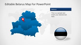 PowerPoint Map of Belarus with Highlighted States