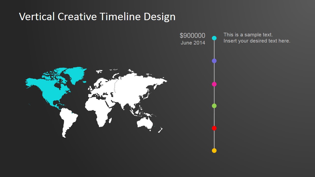 Vertical Creative Timeline Design for PowerPoint - SlideModel