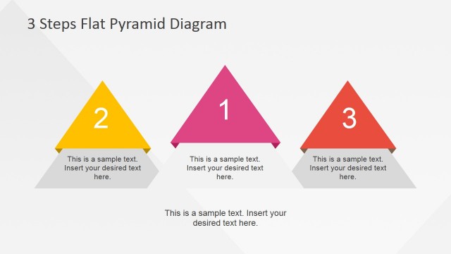 Three Steps Podium Flat Pyramid Diagram