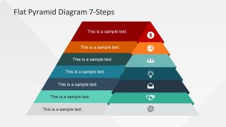 Flat Design of Pyramid Chart