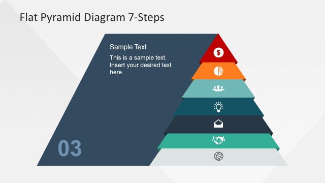 PPT Flat 7 Steps Pyramid