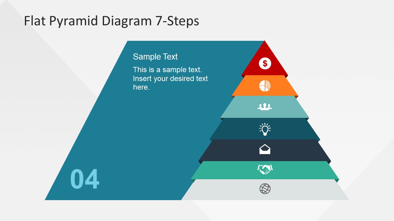 Hierarchy Structure of Pyramid Diagram Slide
