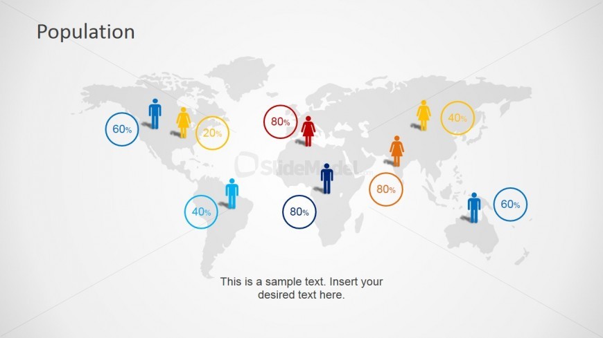 World Gender Demographics PowerPoint Template