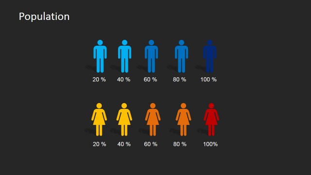 Infographics Gender Icon PowerPoint Slide