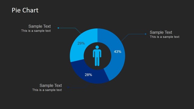 Male Donut Chart PowerPoint Template