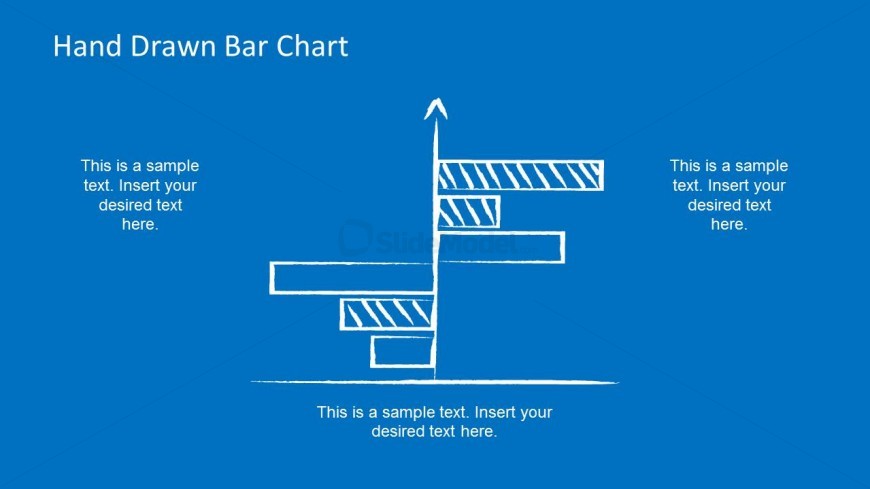 Comparison Hand Drawn Bar Chart for PowerPoint