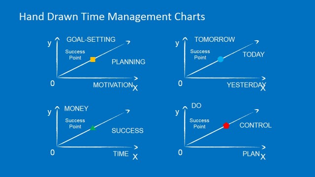 Hand Drawn PowerPoint Lune Charts for Time Management