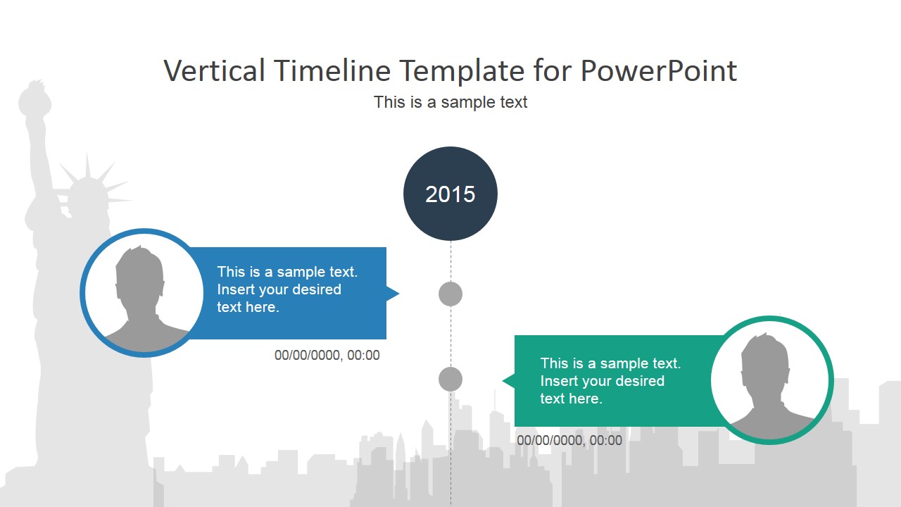 2015 Vertical Timeline Design for PowerPoint