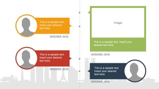 Vertical Timeline Slide Design & Placeholder