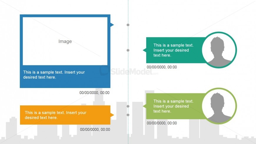 Picture Placeholder Timeline Slide Design