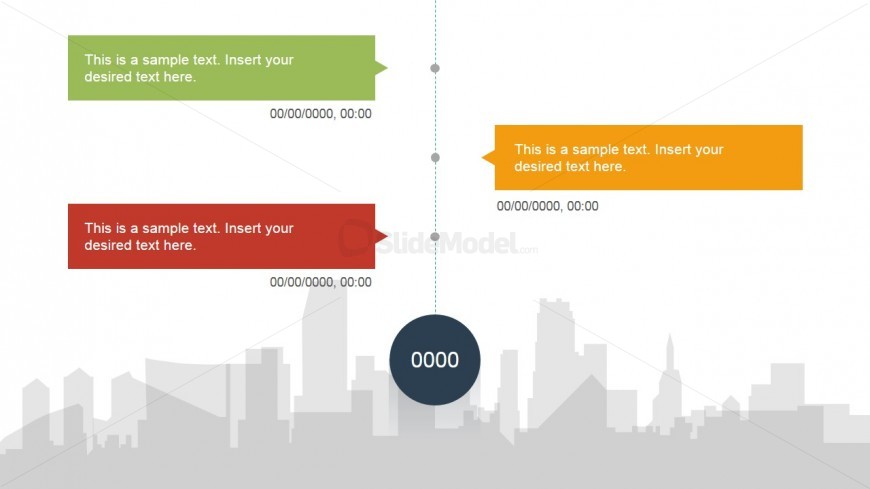 Vertical Timeline for PowerPoint & Goal Point