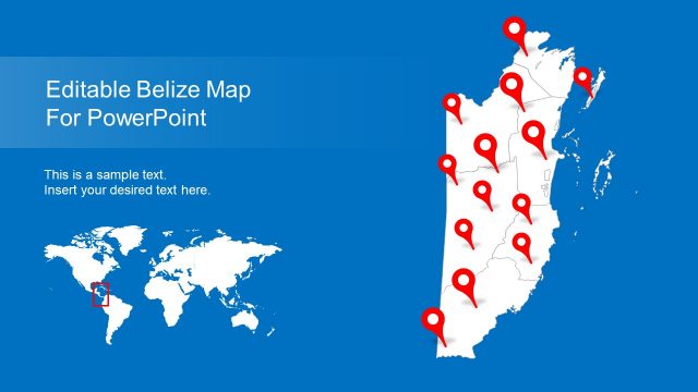 Belize PowerPoint Map