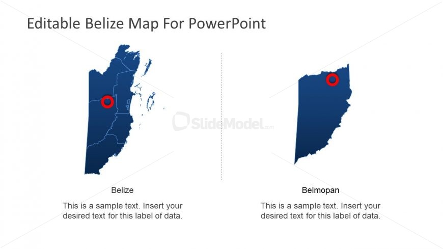 PowerPoint Belize Map Design