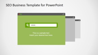Multiple Web Browser Slide Design for PowerPoint